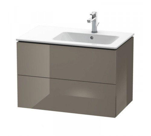 Тумба под раковину, Duravit, L-Cube, шгв 820*481*550, раковина-необходимо заказать, чаша справа, цвет-фланелево-серый глянцевый