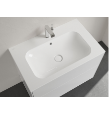 Раковина, Villeroy&Boch, Finion, шгв 800*500*100, отверстия для смесителя-1, CeramicPlus, цвет-альпийский белый