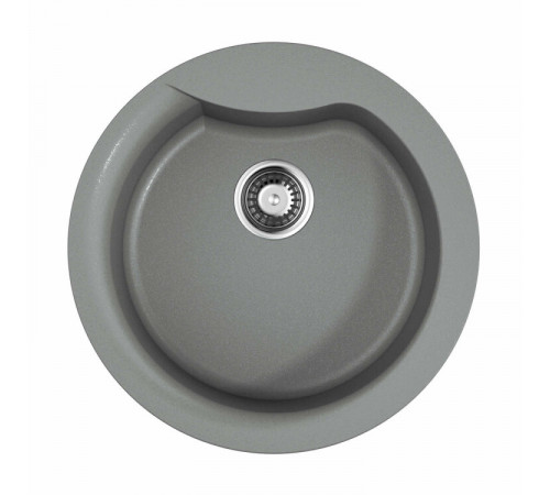 Мойка, OMOIKIRI, Yasugata, шгв 485*485*225, отверстия для смесителя-1 промаркированное, цвет-leningrad grey