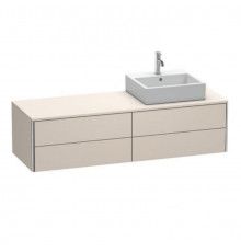Тумба под раковину, Duravit, XSquare, шгв 1600*548*400, раковина-необходимо заказать, цвет-серо-коричневый матовый