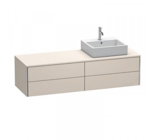 Тумба под раковину, Duravit, XSquare, шгв 1600*548*400, раковина-необходимо заказать, цвет-серо-коричневый матовый