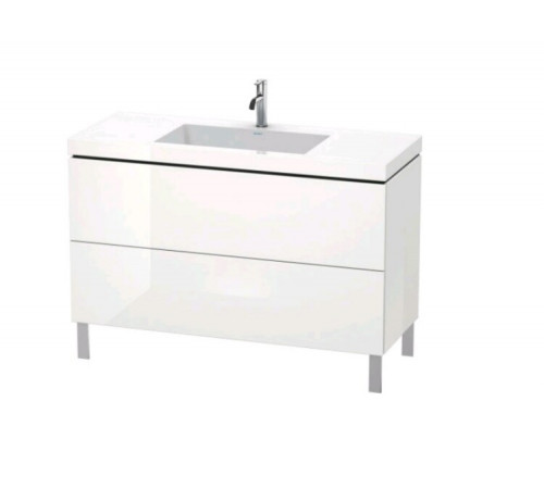 Тумба под раковину, Duravit, L-Cube, шгв 1200*480*698, раковина-в комплекте, цвет-белый глянцевый