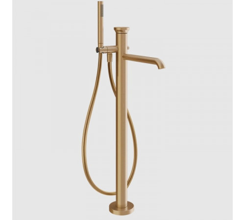 Смеситель для ванны и душа, Gessi, Origini, напольный, цвет-Warm Bronze Brushed PVD