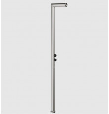Душевая стойка, Gessi, Outdoor, уличная, на 2 выхода, цвет-Steel Brushed (старый арт. 63203/239)
