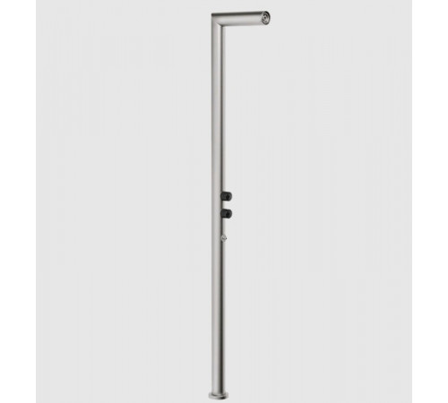 Душевая стойка, Gessi, Outdoor, уличная, на 2 выхода, цвет-Steel Brushed (старый арт. 63203/239)