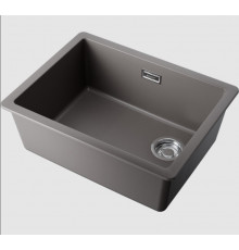Мойка, Omoikiri, Kata Side, шгв 560*430*217, отверстия для смесителя-отсутствуют, цвет-Leningrad grey