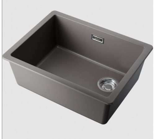 Мойка, Omoikiri, Kata Side, шгв 560*430*217, отверстия для смесителя-отсутствуют, цвет-Leningrad grey