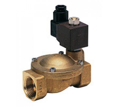 Клапан мембранный соленоидный муфтовый, нормально открытый, 1/2", 230VAC, корпус латунь, уплотнение нитрил