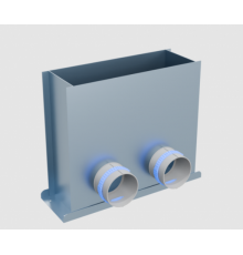 Пленум, Flexag FL-PFP-300x100/75x2, напольный, 300x100, на 2 выxода FLD