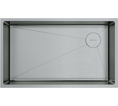 Мойка, Omoikiri, Taki, шгв 740*440*200, отверстия для смесителя-отсутствуют, цвет-нержавеющая сталь
