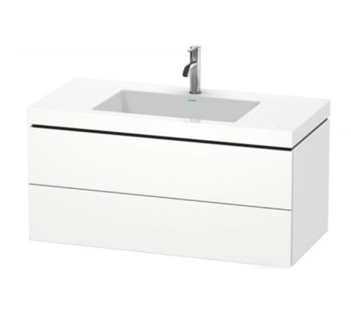 Тумба под раковину, Duravit, L-Cube, шгв 1000*480*500, раковина-в комплекте, цвет-белый матовый