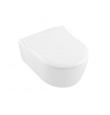 Унитаз, Villeroy&Boch, Avento, подвесной, шгв 370*530*310, CeramicPlus, цвет-альпийский белый