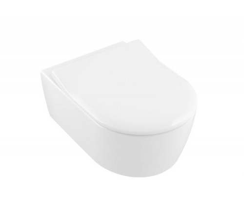 Унитаз, Villeroy&Boch, Avento, подвесной, шгв 370*530*310, CeramicPlus, цвет-альпийский белый