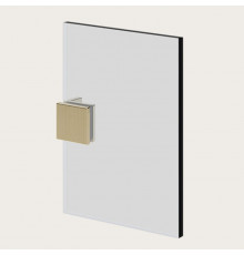 Фиксатор для стекла, Gessi, Shower G Swing System Rigato, цвет-Brushed Brass PVD