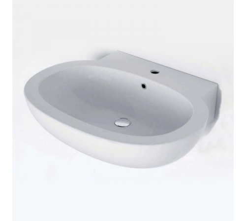 Раковина, Cielo, Easy Bath, шгв 650*520*175, отверстия для смесителя-1, цвет-белый