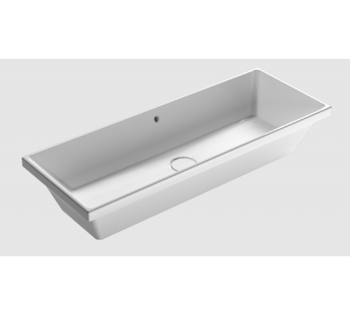 Раковина, Globo, Vanity Basins, шгв 900*340*170, отверстия для смесителя-отсутствуют, CERASLIDE, BATAFORM, цвет-белый