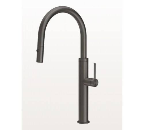 Смеситель для кухни, Gessi, 316, цвет-Black Metal Brushed PVD