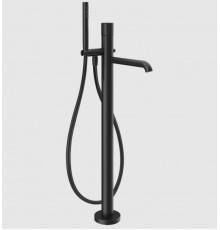Смеситель для ванны и душа, Gessi, Habito Unito, напольный, цвет-черный матовый