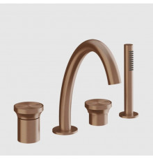 Смеситель для ванны и душа, Gessi, Origini, цвет-Copper Brushed PVD