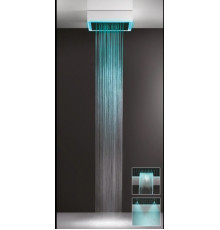 Душевая система, Gessi, Afilo, 500*500, цвет-белый матовый