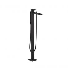 Смеситель для ванны и душа, Hansgrohe, Metropol, напольный, цвет-черный матовый
