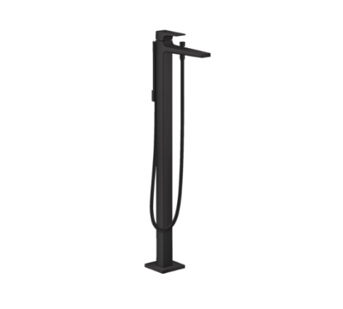 Смеситель для ванны и душа, Hansgrohe, Metropol, напольный, цвет-черный матовый