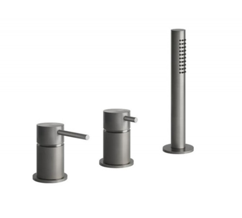 Смеситель для ванны и душа, Gessi, BATH316, цвет-Copper Brushed PVD
