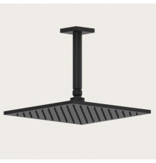 Верхний душ, Gessi, Rilievo, 250*250, цвет-черный матовый