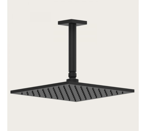 Верхний душ, Gessi, Rilievo, 250*250, цвет-черный матовый