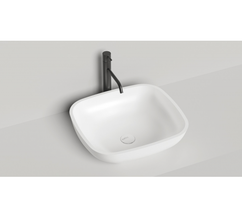 Раковина, Salini, Gloria 08, шгв 495*445*150, отверстия для смесителя-отсутствуют, цвет-белый