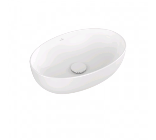Раковина, Villeroy&Boch, Artis, шгв 485*325*135, отверстия для смесителя-отсутствуют, цвет-альпийский белый (белый Alpin)