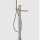 Смеситель для ванны и душа, Gessi, Ingranaggio, напольный, цвет-Finox Brushed Nickel