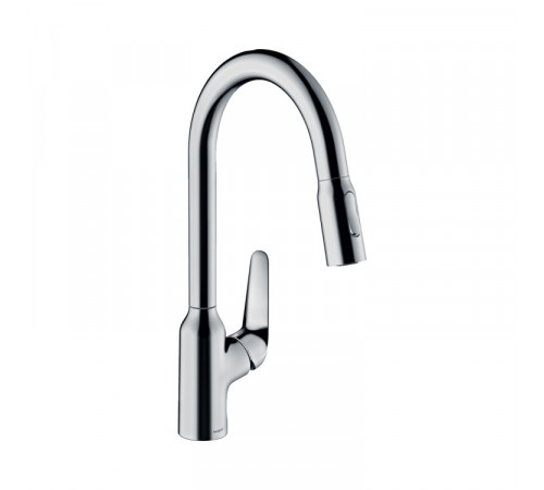 Смеситель для кухни, Hansgrohe, Focus M42, цвет-сталь