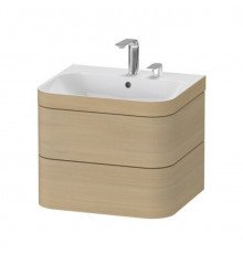 Тумба под раковину, Duravit, Happy D.2, шгв 575*490*468, раковина-в комплекте, цвет-дуб средиземноморский