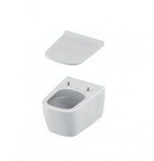 Унитаз, TECE, TECEneo, подвесной, шгв 368*540*365, Cera clean, с тонкой крышкой-сиденьем, цвет-белый