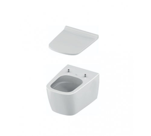Унитаз, TECE, TECEneo, подвесной, шгв 368*540*365, Cera clean, с тонкой крышкой-сиденьем, цвет-белый