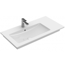 Раковина, Villeroy&Boch, Venticello, шгв 1000*500*120, отверстия для смесителя-1 сквозное, 2 промаркированных, CeramicPlus, цвет-альпийский белый