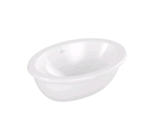 Раковина, Villeroy&Boch, Loop&Friends, шгв 485*325*215, отверстия для смесителя-отсутствуют, CeramicPlus, цвет-альпийский белый