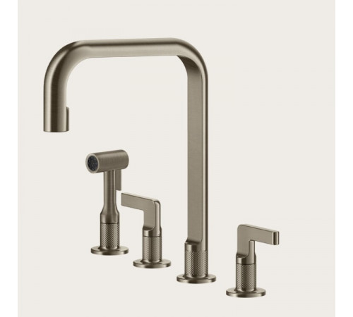 Смеситель для кухни, Gessi, Inciso, цвет-Finox Brushed Nickel