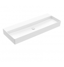 Раковина, Villeroy&Boch, Memento 2.0, шгв 1200*470*135, отверстия для смесителя-отсутствуют, CeramicPlus, цвет-альпийский белый