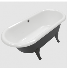 Ванна, Villeroy&Boch, Hommage, шгв 1771*771*450, CeramicPlus, цвет внутри/снаружи-Stone White/черный