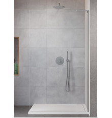 Душевая перегородка, Radaway, Modo SL II, левосторонняя, шв 1200*2000, brushed nickel, цвет стекла-прозрачный, Easy Clean