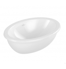 Раковина, Villeroy&Boch, Loop&Friends, шгв 430*280*185, отверстия для смесителя-отсутствуют, цвет-альпийский белый
