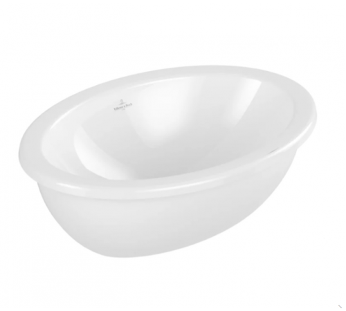 Раковина, Villeroy&Boch, Loop&Friends, шгв 430*280*185, отверстия для смесителя-отсутствуют, цвет-альпийский белый
