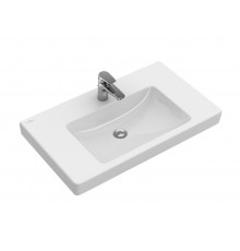 Раковина, Villeroy&Boch, Subway 2.0, шг 1000*470, отверстия для смесителя-1 сквозное, 2 промаркированных, цвет-альпийский белый