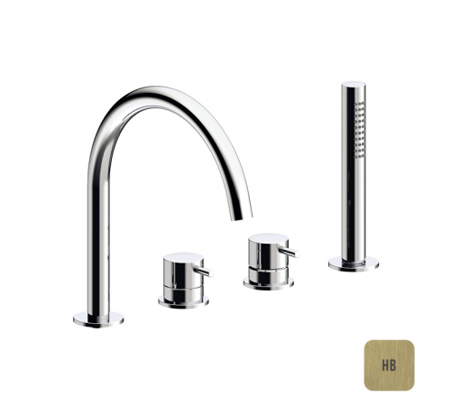 Смеситель для ванны и душа, Almar, на борт ванны, цвет-High Brass Brushed PVD (Товар заказной, возврату не подлежит)