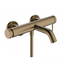 Смеситель для ванны и душа, Hansgrohe, Tecturis S, настенный, цвет-шлифованная бронза