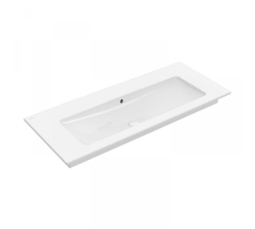 Раковина, Villeroy&Boch, Venticello, шгв 800*500*120, отверстия для смесителя-отсутствуют, CeramicPlus, цвет-альпийский белый