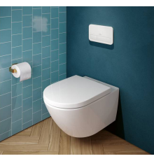 Унитаз, Villeroy&Boch, Subway 3.0, подвесной, шгв 370*560*360, CeramicPlus, цвет-камень белый (Stone White)