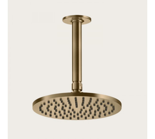 Верхний душ, Gessi, Inciso, 200*200, цвет-Warm Bronze Brushed PVD